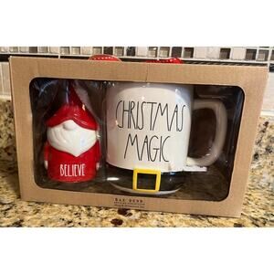 NIB Rae Dunn Christmas Mug and Ornament Set